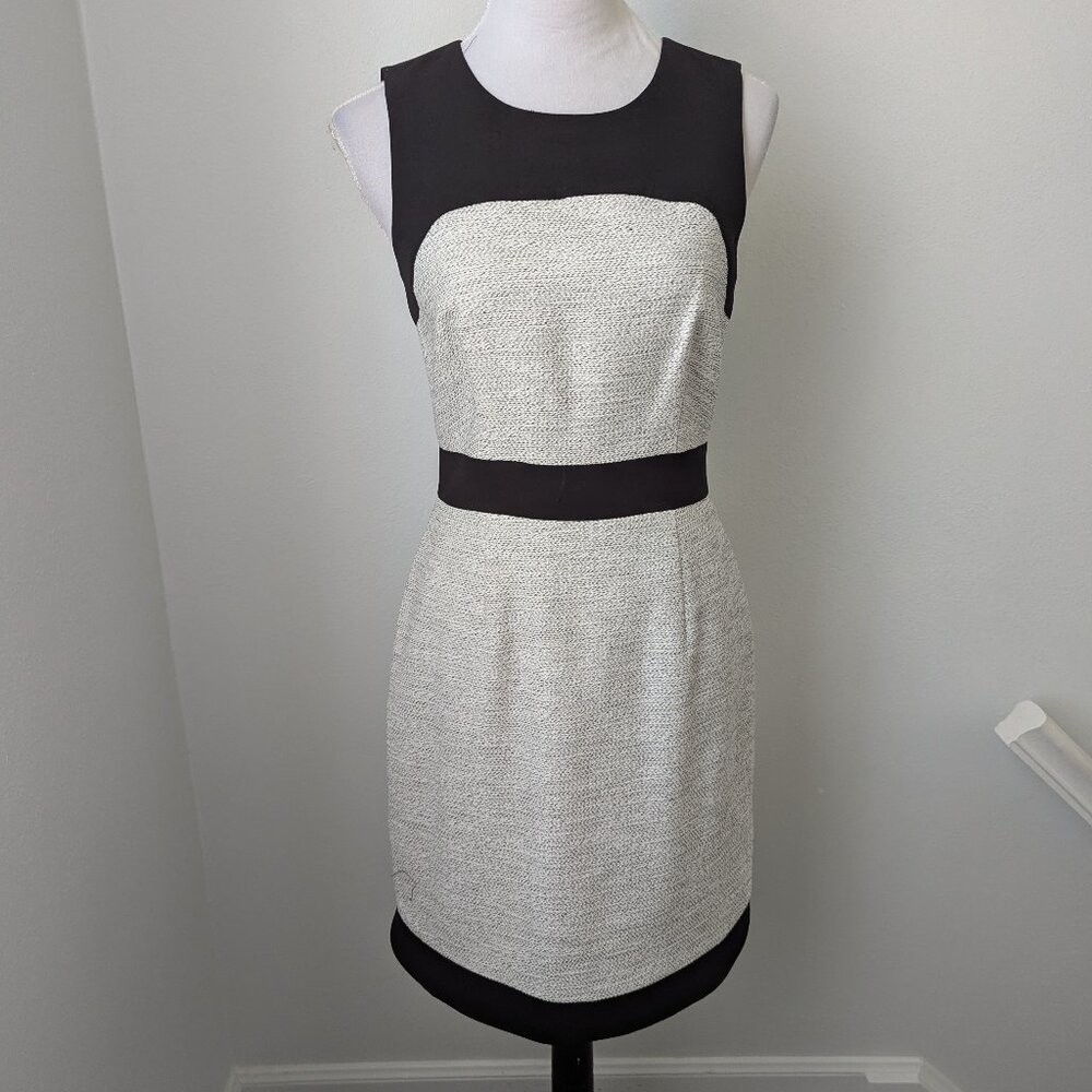 Banana Republic Gray & Black Sleeveless Zip Up Dress, 4